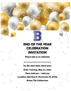 End of the Year Awards (By Invitation)